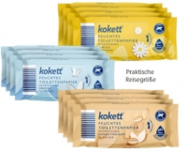 kokett®Feuchtes Toilettenpapier, 4 x 15 Tücher