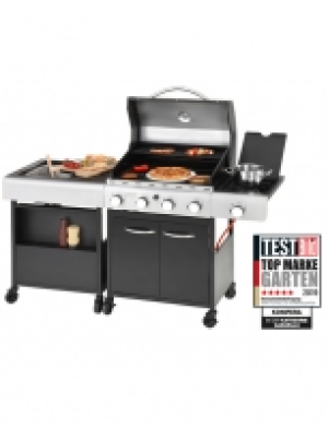 Hagebau  Gasgrill »LANGLEY«, BxTxH: 157x53x108 cm, inkl. Pizzastein und Küchenw