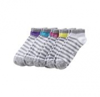 NKD  Damen-Sneaker-Socken mit Kontraststreifen, 5er Pack