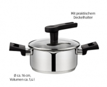 Aldi Süd  CROFTON® Chefs Collection Edelstahl-Topf, ca. 16 cm