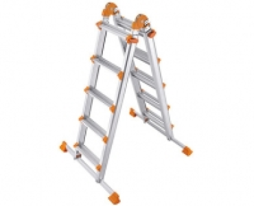 WORKZONE® Multifunktionsleiter, 4 x 5 Sprossen 99.99 €