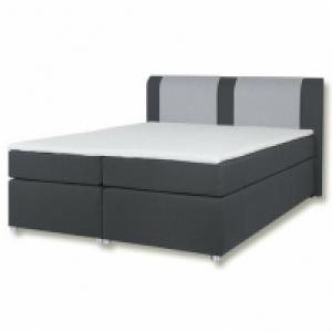 Boxspringbett - dunkelgrau-silber - H3 - 180x200 cm 699.99 €