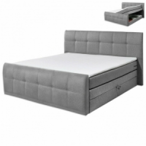 Roller  Boxspringbett - grau - Taschenfederkern - H2 - 180x200 cm