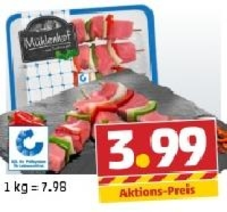 Frische Schweine-Fleischspieße 3.99 €