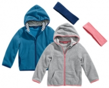impidimpi Kleinkinder-Fleecejacke mit Stirnband oder Mütze 4.99 €