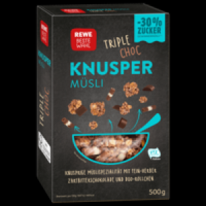 REWE Beste Wahl Knusper M&uuml;sli Triple Choc 1.59&nbsp;&euro;