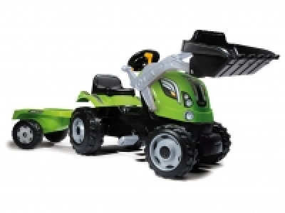 Lidl  SMOBY Trettraktor mit Anhänger und Schaufellader