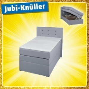 Roller  Boxspringbett - silber - H3 - 90x200 cm