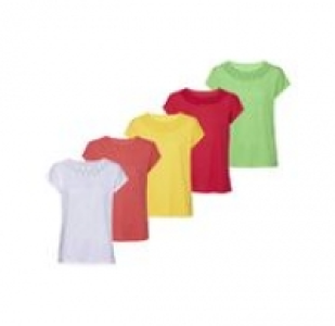 Damen-T-Shirt mit Spitzeneinsatz 5.99 €