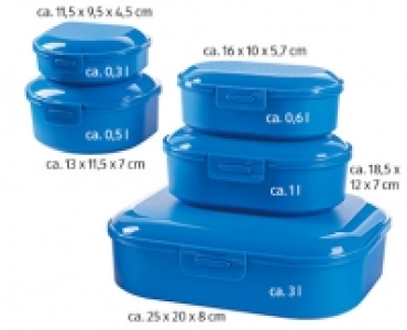 Aldi Süd  CROFTON® Frischhaltedosen-Set, 5-teilig