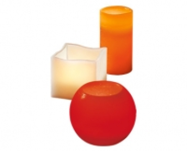 CASA Deco LED-Echtwachskerze, Herbst