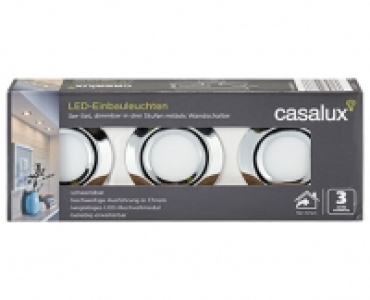 Aldi Süd  casalux LED-Einbauleuchten, 3er-Set