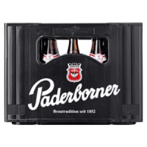 Paderborner Pilsener und weitere Sorten, 20 x 0,5 Liter, jeder Kasten  0.55 €