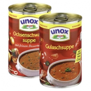 Unox Ochsenschwanzsuppe oder Gulaschsuppe konzentriert und weitere Sor 3.38 €