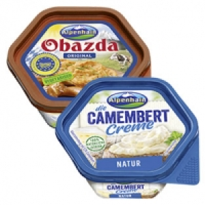 Alpenhain Obazda oder Camembert Creme, 50/52% Fett i. Tr. jede 125-g-P 100.00 €