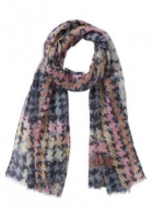 Cartoon Basic-Schal, Light Blue/Pink - Blau