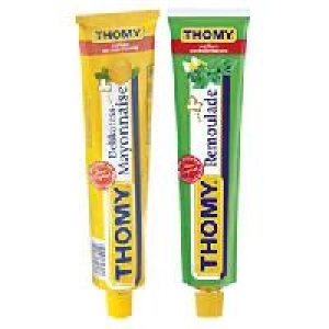 Thomy Delikatess-Mayonnaise, Remoulade, Rot-Weiß oder Meerrettich 1.19 €