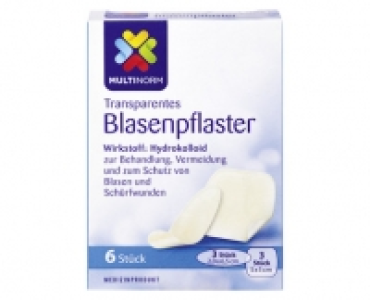 Aldi Süd  MULTINORM Transparentes Blasenpflaster