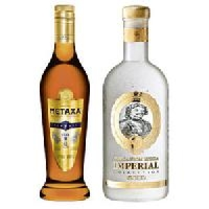 Metaxa 7 Stern oder Imperial Collection Gold Vodka 12.99&nbsp;&euro;