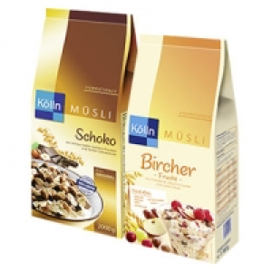 K&ouml;lln M&uuml;sli versch. Sorten, jede 1700/2000-g-Packung 1,000.00&nbsp;&euro;