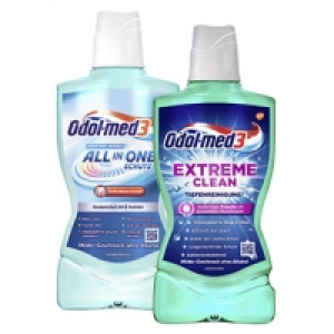 Odol-med3 Mundspülung extreme clean oder all-in-one Schutz, jede 500-m