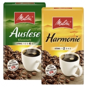 Melitta Café Auslese oder Harmonie versch. Sorten, jede 500-g-Vac.-Pac 1,000.00 €