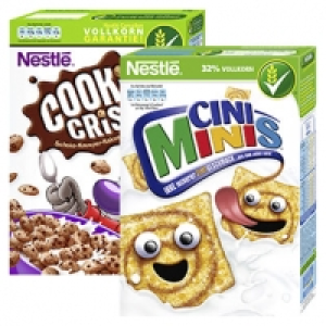 Nestlé Cerealien Cini Minis oder Cookie Crisp jede 375-g-Packung und w 1,000.00 €