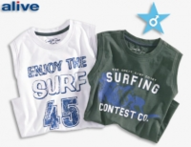 Alive Kinder-Beachshirts, 2 Stück