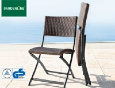 Gardenline Geflecht-Klappstuhl