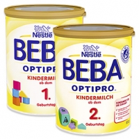 Real  Beba Optipro Kleinkindmilch 1 oder 2, jede 800-g-Packung