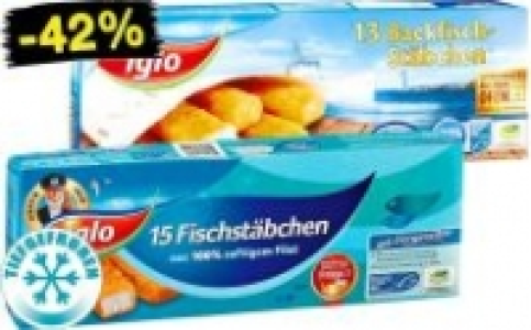 iglo Fisch- oder Backfisch-Stäbchen 1.66 €