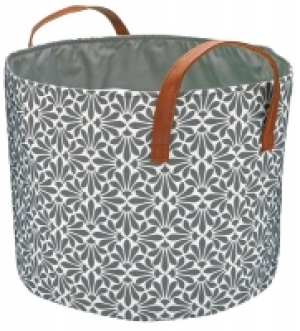 Ideenwelt Aufbewahrungskorb grau/Blumen