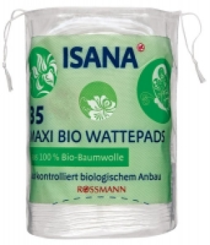 Rossmann Isana ISANA MAXI BIO WATTEPADS 35 STÜCK