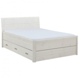 Bett Lyngby (140x200, Kiefer, weiß lackiert) 399.95 €
