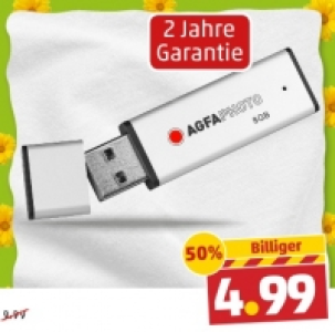 AGFA 8GB USB-Stick 4.99&nbsp;&euro;