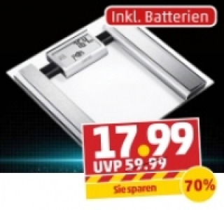 SANITAS Glas-Körperfettwaage 17.99 €
