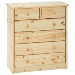 Kommode Mia (6 Schubladen, natur lackiert) 139.95 €