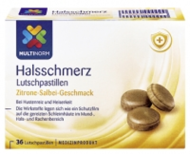 MULTINORM Halsschmerz Lutschpastillen