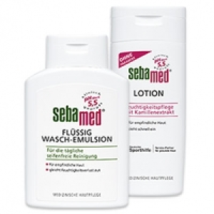 Real  Sebamed Flüssig Wasch-Emulsion oder Bodylotion jede 200-ml-Flasche