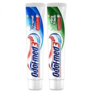 Odol-med3 Zahncreme Original, Minzfrisch, Extra White oder Zahnsteinsc 10.50 €