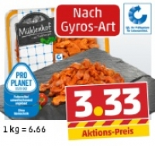 MÜHLENHOF Frisches Hähnchen-Geschnetzeltes 3.33 €