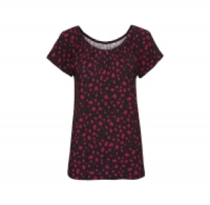 Damen-T-Shirt mit elastischem Ausschnitt 5.99 €