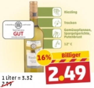 Rheinhessen WEINFELS Riesling Qualit&auml;tswein