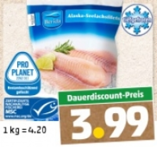 BERIDA Alaska-Seelachsfilets 3.99 €