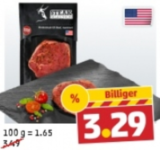 STEAK SELECTION Frisches Rinder-Steak 3.29&nbsp;&euro;
