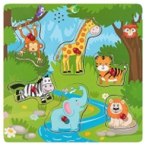 Ideenwelt Holz-Puzzle mit Sound Dschungel