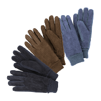 Aldi Nord Royal Life Veloursleder-Handschuhe mit Strickeinsätzen