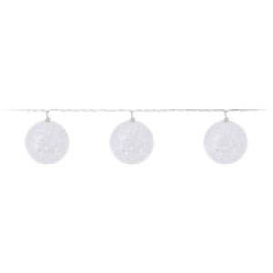 Roller  LED-Lichterkette - Raffiaskugeln - 150 cm