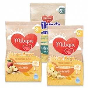 Real  Milupa Milchbrei versch. Sorten, jede 400-g-Packung