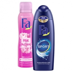 Fa Dusche, Deo Spray, Roll on oder Fl&uuml;ssige Seife versch. Sorten, jede 3.40&nbsp;&euro;